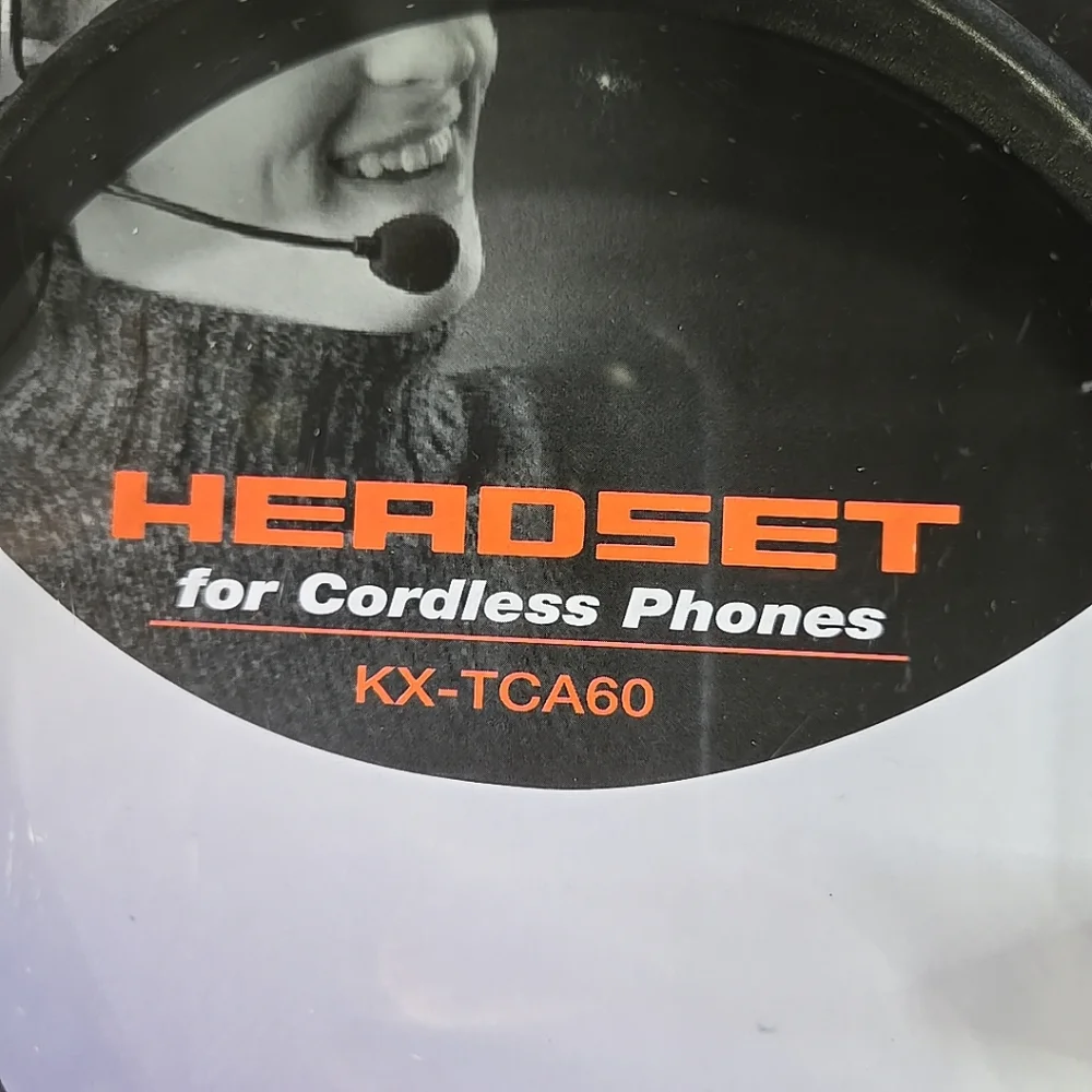 Panasonic Black Cordless Phone Headset with Hands-Free Feature